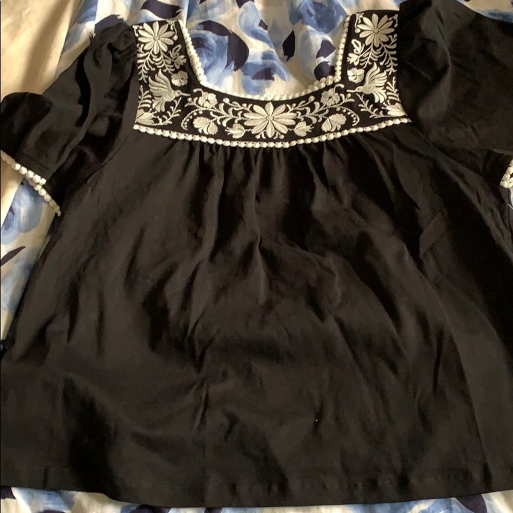 NWT Kate Spade peasant top M